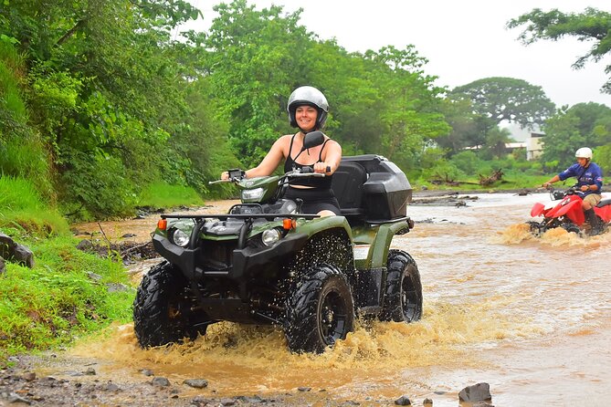 3 Hour ATV + Waterfalls, Private Beach & Panoramic Ocean Views - Learning the ATV on a private track