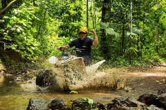 5 Hour Off-Road ATV+ Zipline+ Waterfall Rappelling+ Tractor Jungle Tour - What your $160 buys at Ocean Ranch