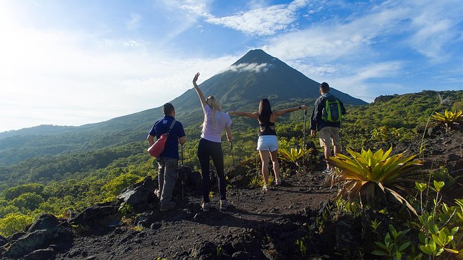 Arenal Volcano Hike Expedition with Optional Hot Springs - The viewpoint and Arenal’s uncertain appearance