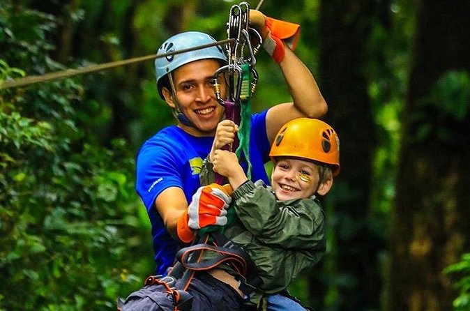 ATV and Zipline Combo Tour from Tamarindo or Conchal or Riu Hotel - Ten cables above the dry forest
