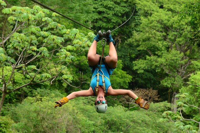 ATV + Zipline + Waterfall + Rainforest Lunch COMBO - The zip line starts with height and speed