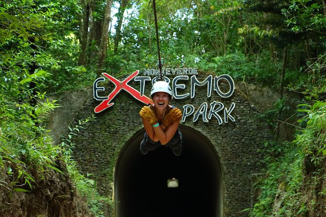 Extreme Zipline tour in Monteverde - The 1-kilometer Superman ride is the star