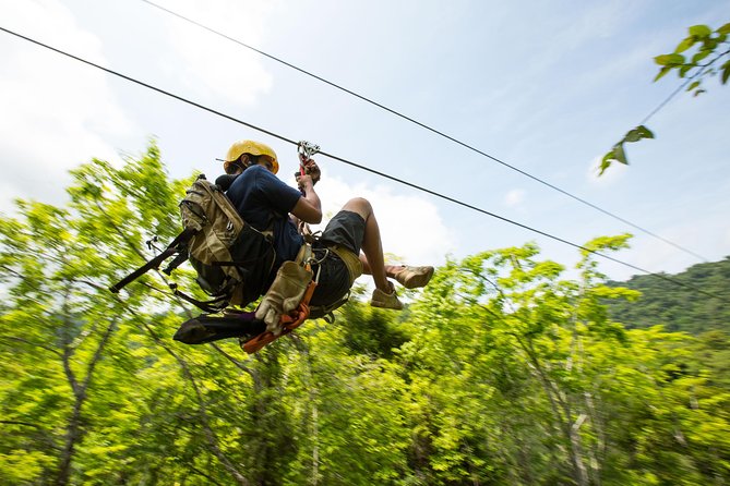 Jaco Jungle Zipline & Waterfall Tractor Tour - Eight lines through the jungle