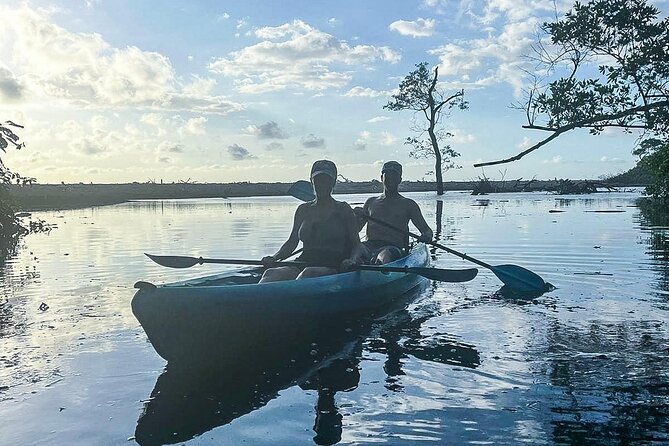 Kayak Through the Mangroves - Reaching the secluded black-sand beach