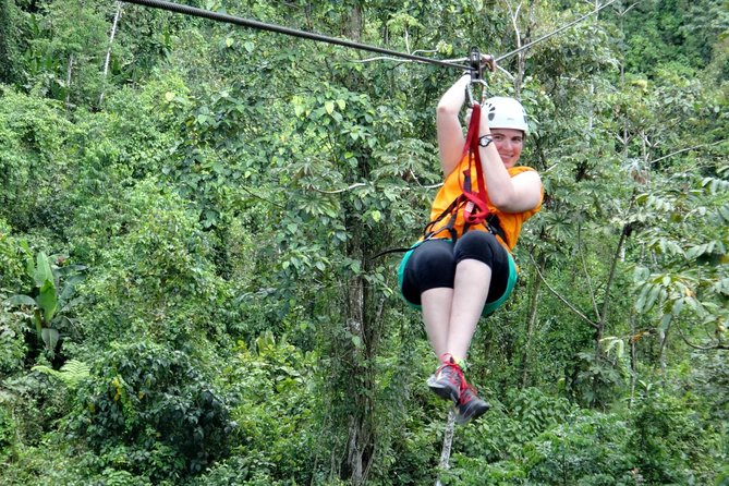 Los Cañones Canopy with Hotsprings Los Lagos - Arenal views make the ride more than a speed course