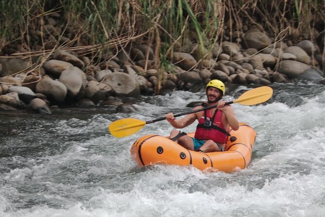Packraft in Rio Tres Amigos - Leaving La Fortuna for the Tres Amigos River