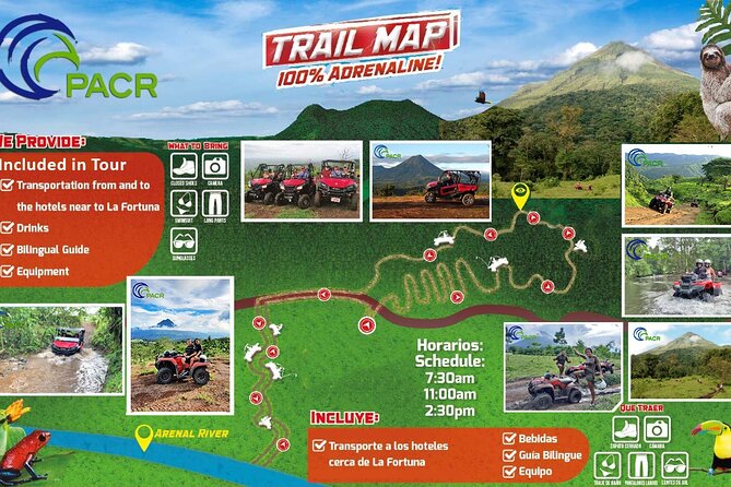 Side by Side Tour (Arenal Volcano) 2 - 5 people - The Arenal Volcano viewpoint