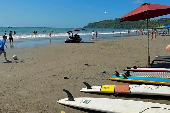 Surf lessons at Manuel Antonio Beach - Moving from practice to the water
